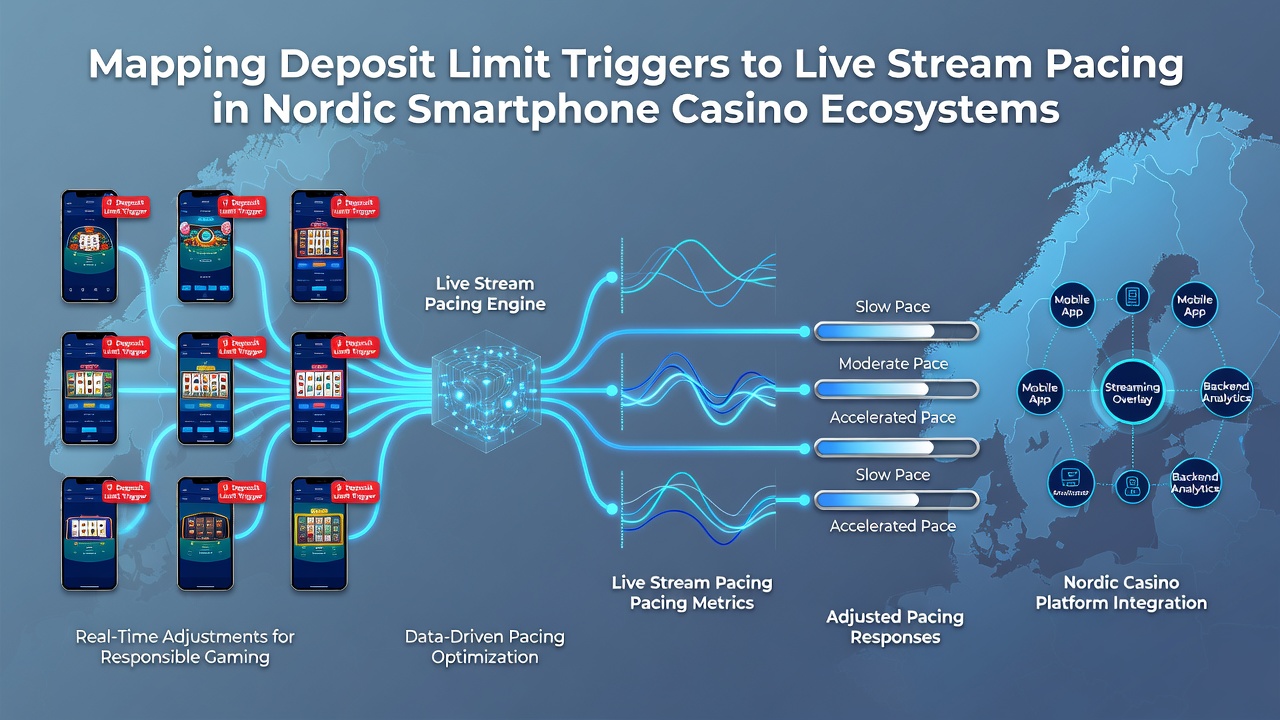 Live casino stream on mobile device illustrating adjusted pacing after deposit limit trigger activation